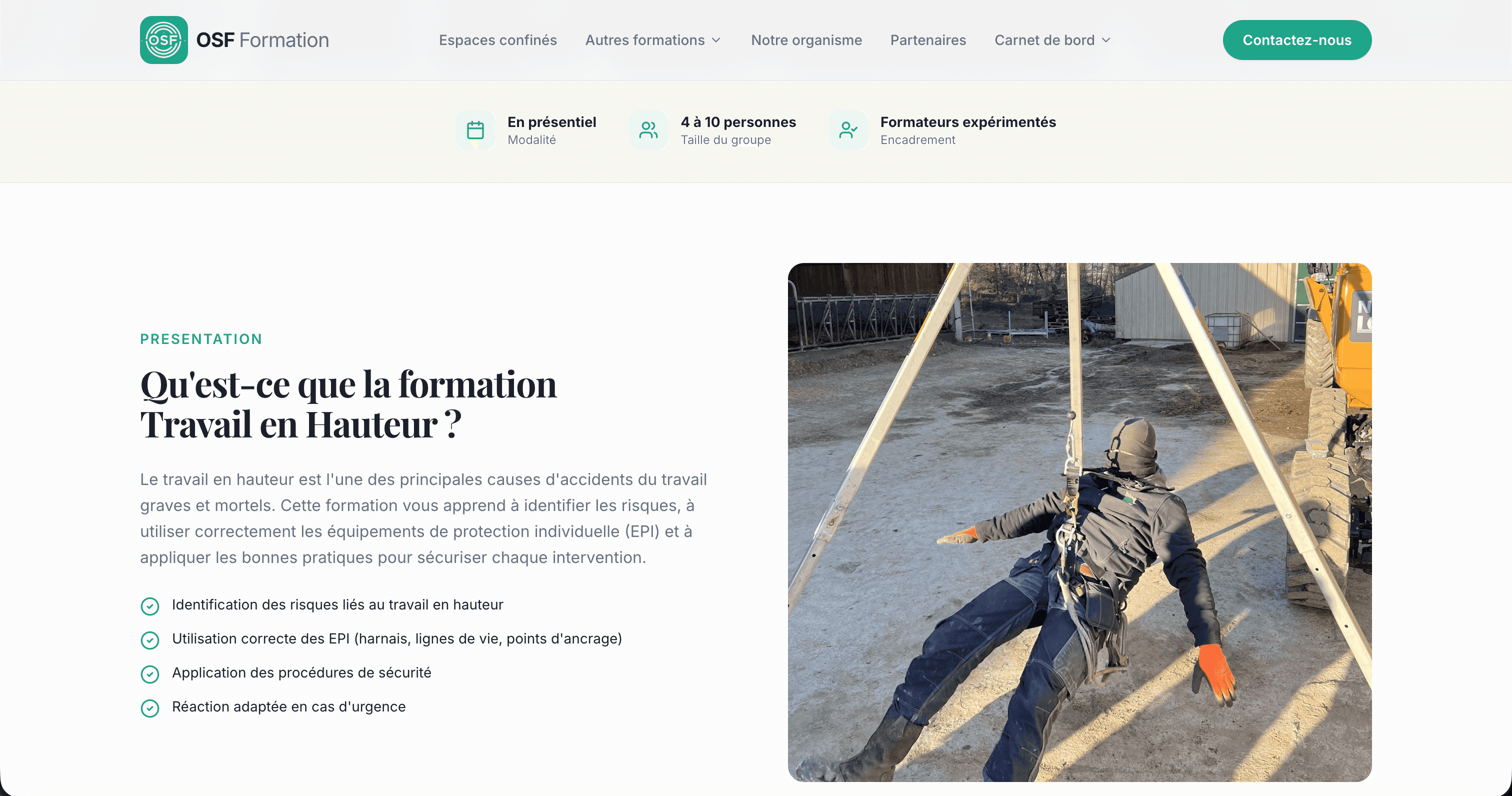 Refonte de site vitrine — capture 1